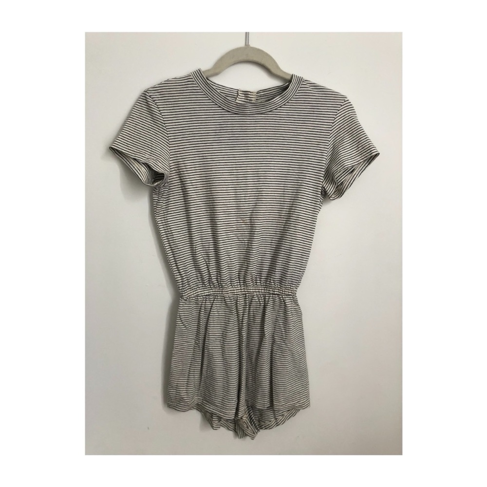American apparel striped romper